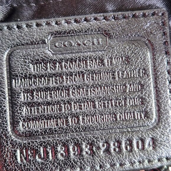 Like New Coach Phoebe BLack & White Python Shoulder Bag Purse - Picture 14 of 14